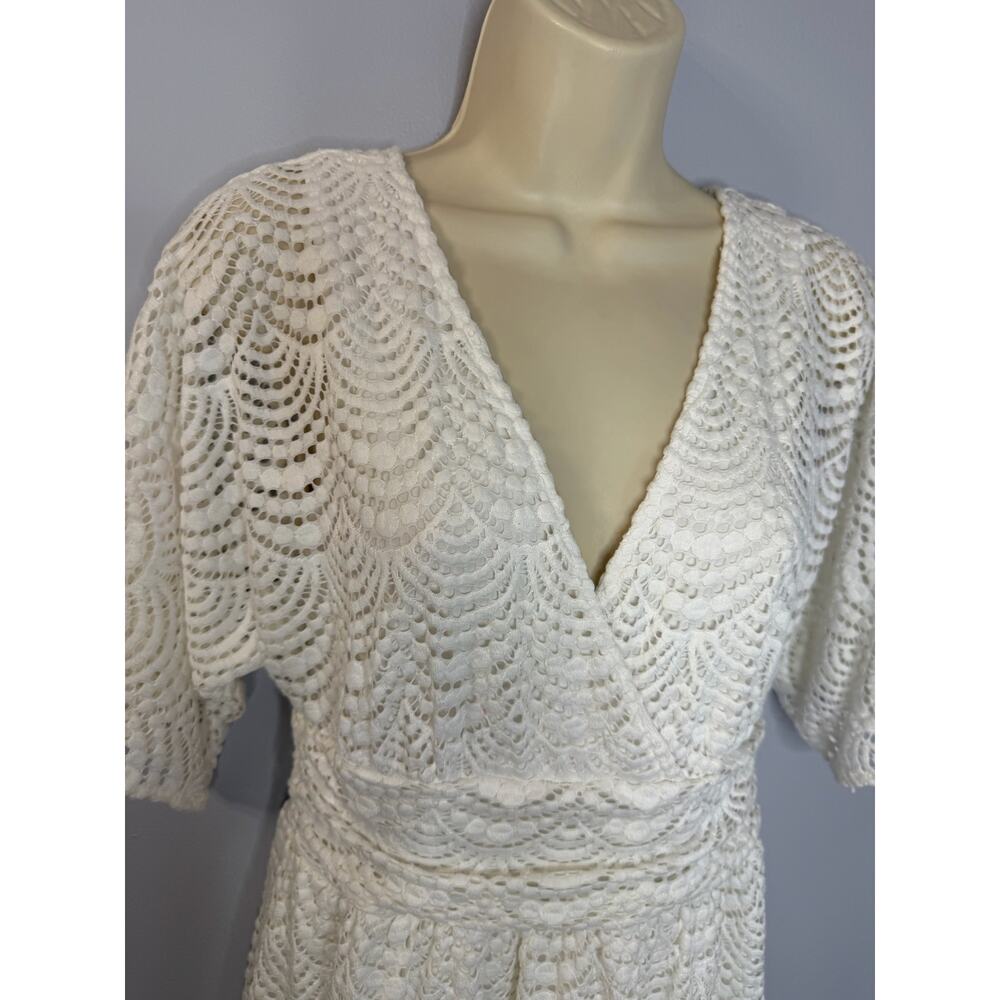 Lilly Pulitzer Parigi Skort Romper Dress Scalloped Lace Resort White Sz S - Picture 3 of 13